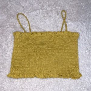 |3 FOR $20| FOREVER 21 Mustard Yellow Cropped Tank Top